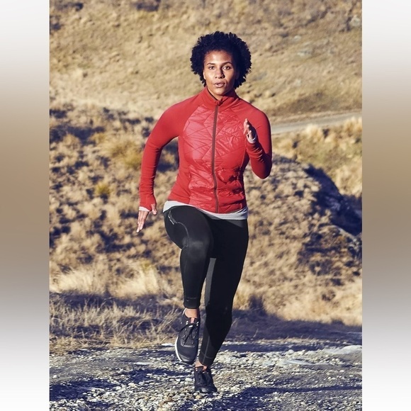 Athleta Insulated Flurry PrimaLoft Jacket Red Size S #383707 T0403 light weight - Picture 14 of 14